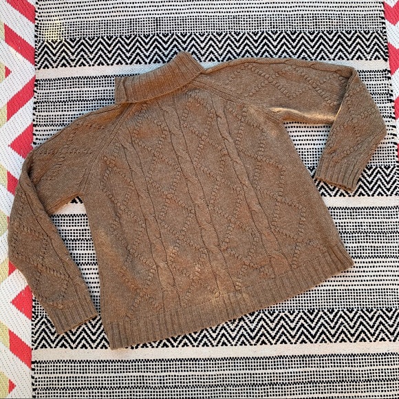 Jil Sander 100% Wool Cable Knit Turtleneck Sweater (US size 4) - Picture 2 of 5